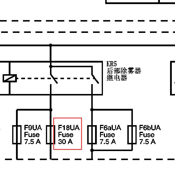 2013年别克英朗18号保险丝电路图
