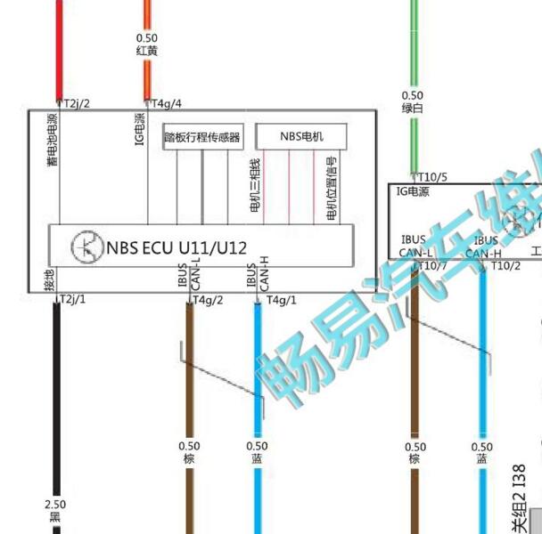 2018-2019年北汽新能源EC3 NBS电路图