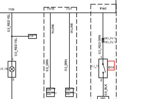 华晨中华V5尾门开关电路图