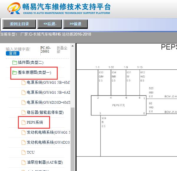 2016年哈弗H6运动版一键启动电路图