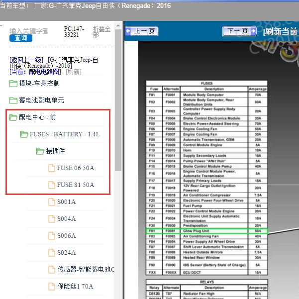 2016年广汽菲克Jeep-自由侠 保险资料