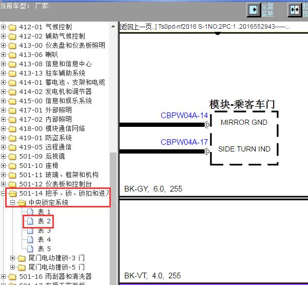2016年路虎揽胜极光副驾驶车门模块电路图