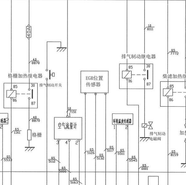 2015年依维柯得意发动机电路图