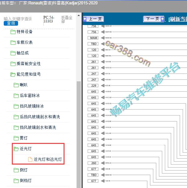 2015-2020年Renault(雷诺)-科雷嘉 日行灯电路图