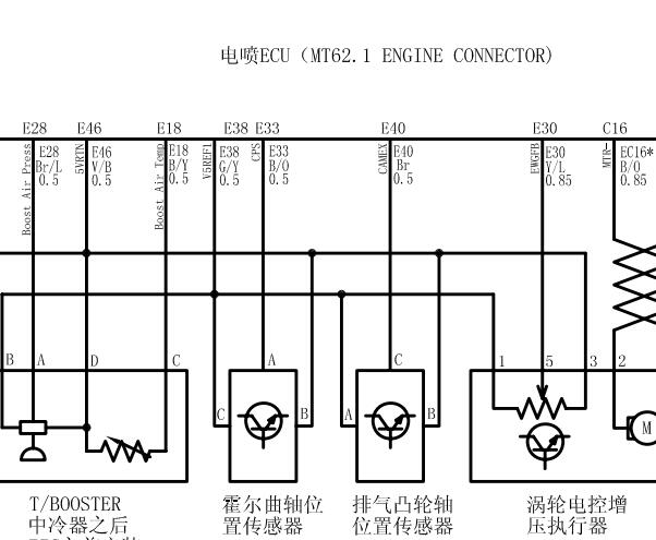 2017年中兴领主4K22D4T发动机电路图