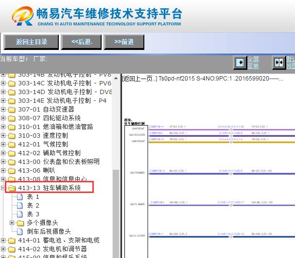 2015年路虎揽胜驻车辅助电路图