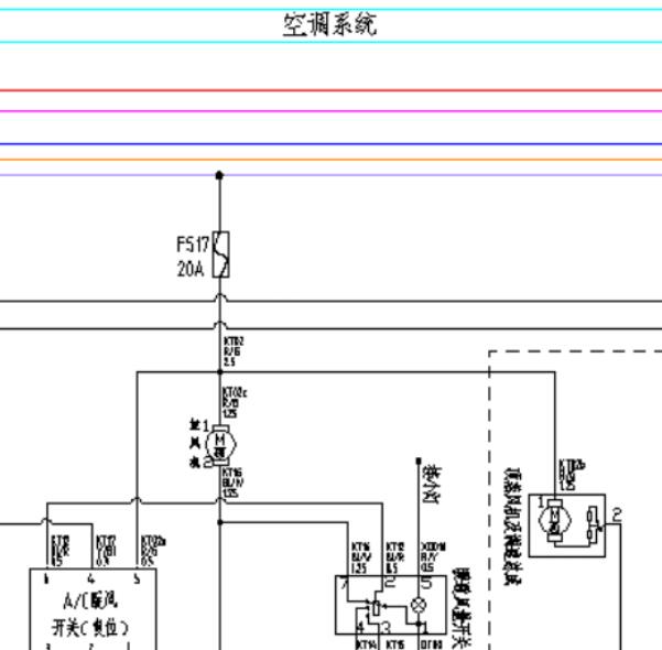 2017年东风小康EC36空调电路图和针脚资料