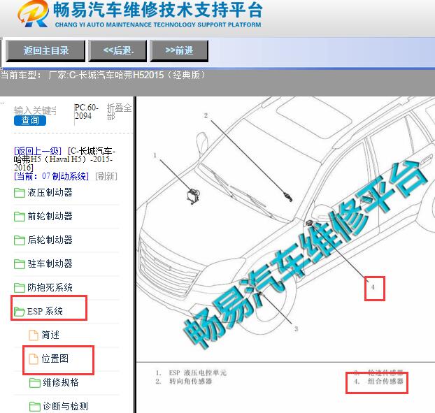 2015年哈弗H5加速度传感器位置