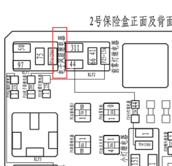 2010年哈弗H3水箱风扇继电器位置