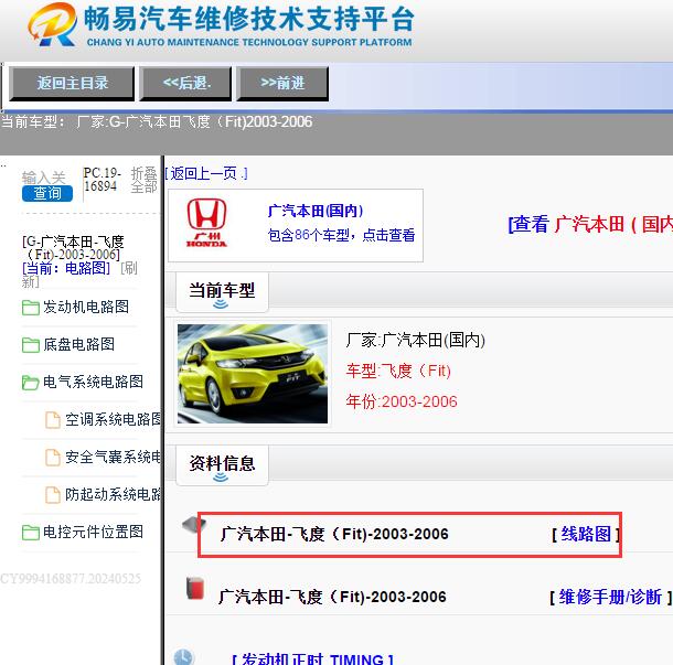 2006年本田飞度全车电路图