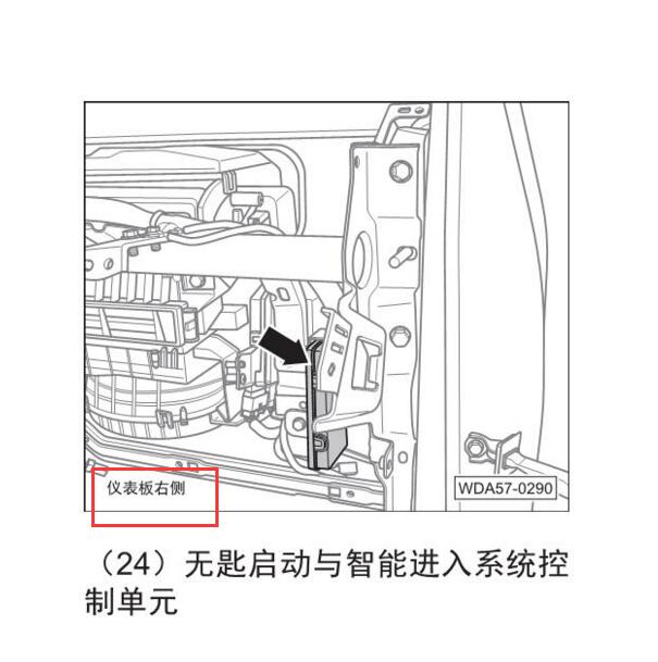 2021年传祺GS4 无钥匙模块安装位置
