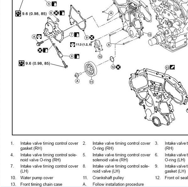 2016年英菲尼迪QX60发动机正时