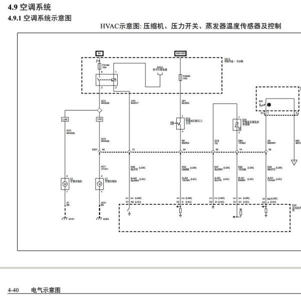 2018年五菱荣光V空调电路图