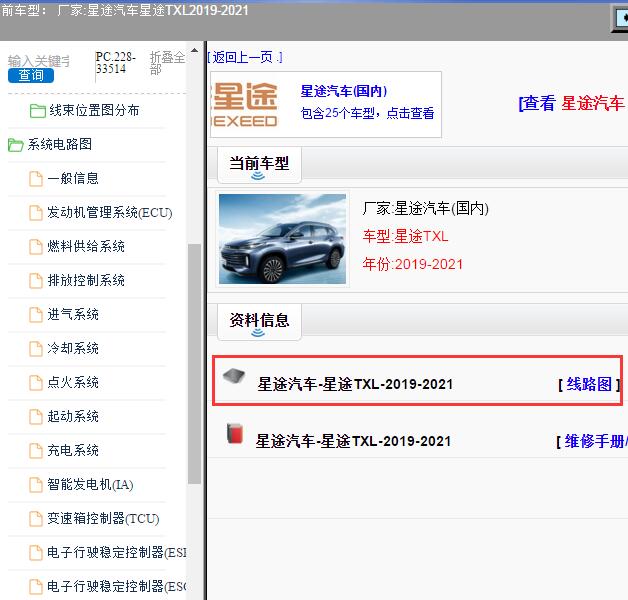 2019-2021年星途汽车-星途TXL 电路图