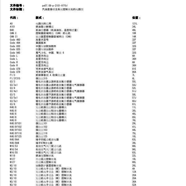 2021年奔驰AMG63发动机电路图
