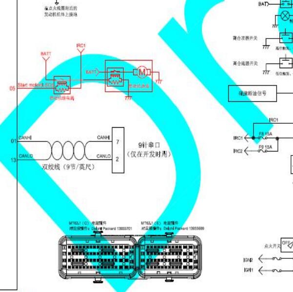 MT60.1发动机电脑电路图与针脚图