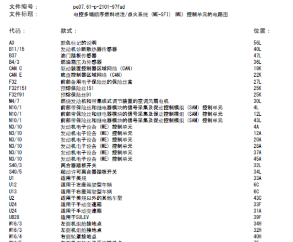 10年奔驰GLK300喷油嘴电脑板电路图