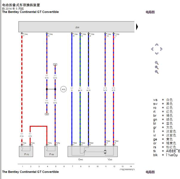 2015年宾利欧陆敞篷电路图