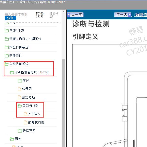 2016-2017年长城汽车-哈弗H7 车身针脚