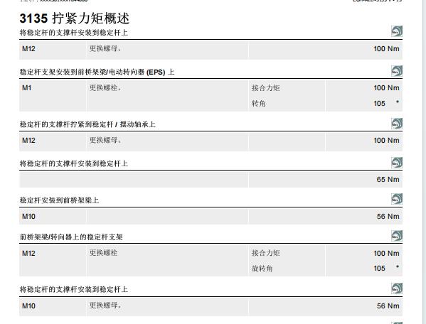 2016年宝马Mini Cooper 半轴拆装和扭矩资料