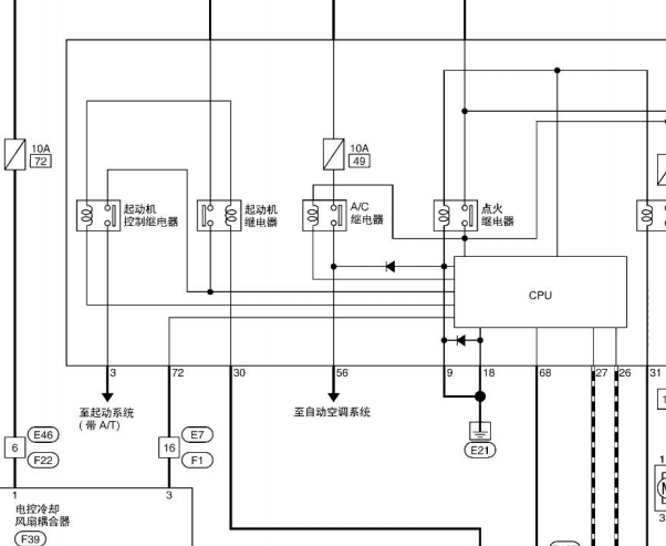 2013年日产途乐发动机和OBD电路图针脚资料