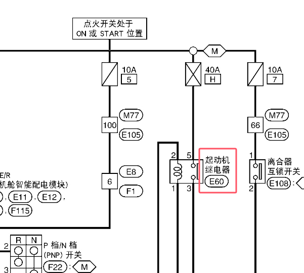 2011年日产阳光启动继电器位置