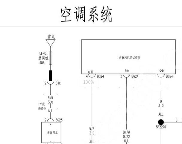 2023年比亚迪秦PLUS EV空调和整车控制器电路图