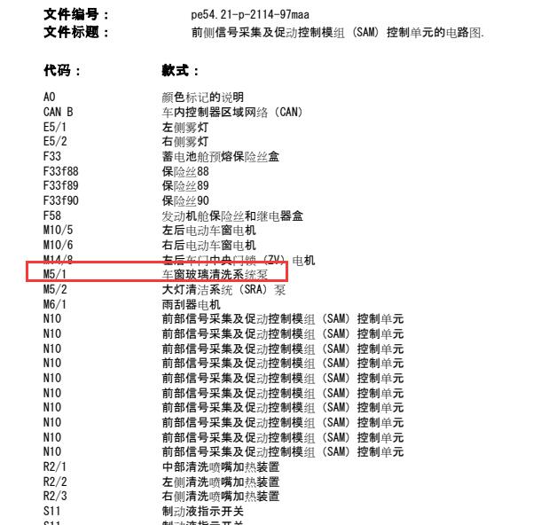 2008年奔驰GL 350雨刮电路图