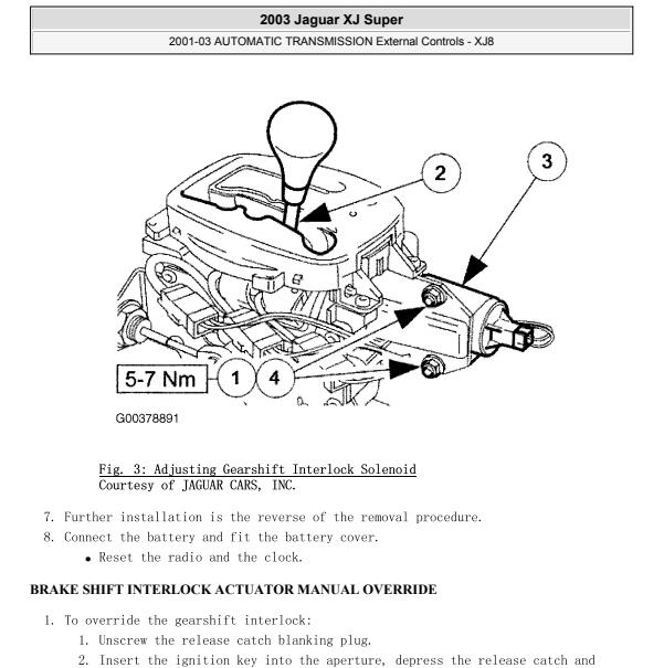 2003年捷豹XJ变速箱维修手册