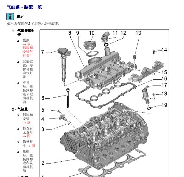 2014年大众途锐发动机维修手册