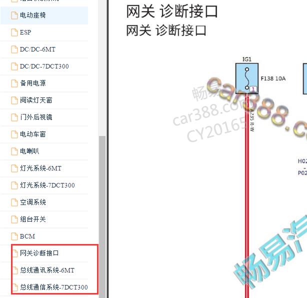 2017-2018年长城哈弗H2网络通讯电路图