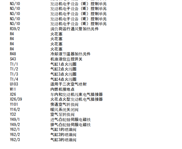 2010年奔驰E260L 点火线圈电路图