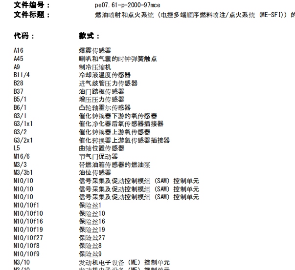 2011年奔驰smart fortwo 发动机和变速箱电路图