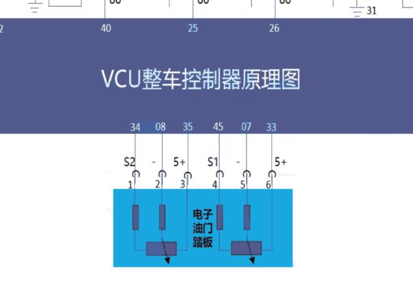2022年开瑞江豚EV油门踏板电路图资料
