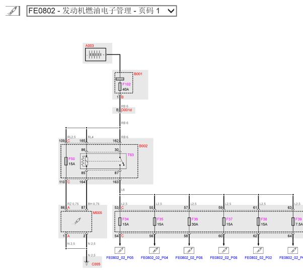 2015年玛莎拉蒂总裁发动机电路图