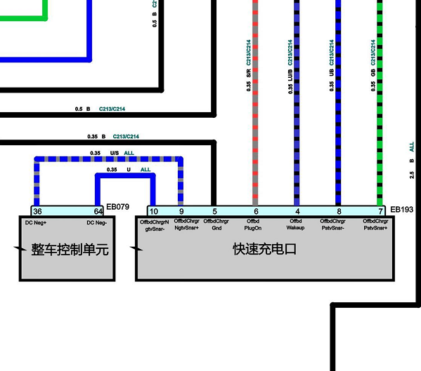 2019年上汽集团(荣威)-Ei5 快充电路图