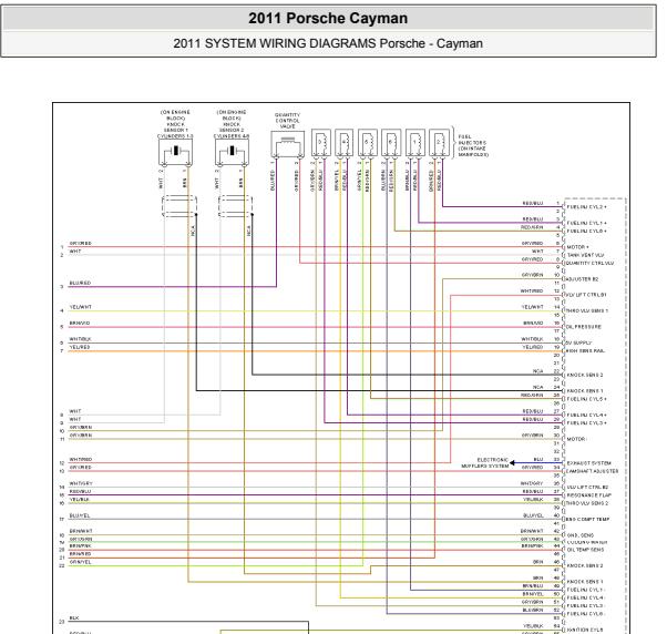 2011年保时捷卡曼灯光电路图