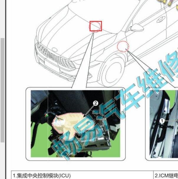 2021年起亚K3网关模块位置