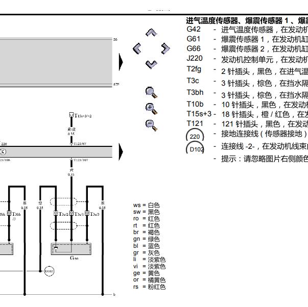 2004年大众帕萨特BBG发动机电路图