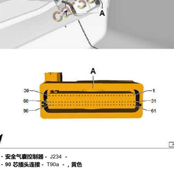 2020-2021年一汽奥迪Q2L气囊针脚插头