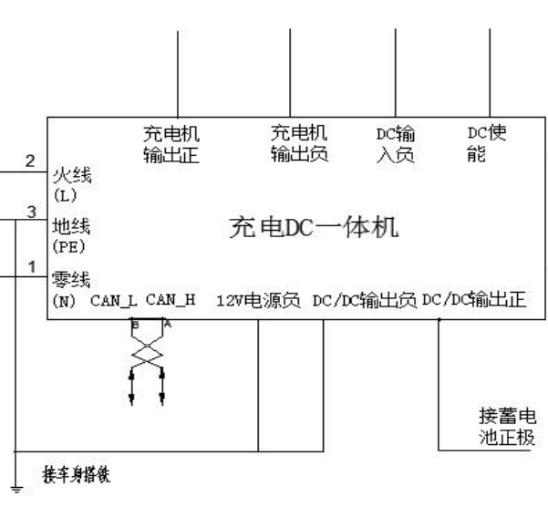 2018年众泰云100 PLUS充电系统工作原理电路图