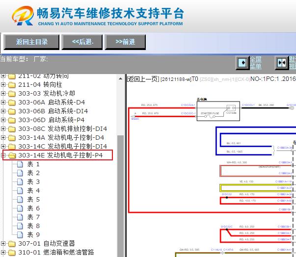 2016年路虎发现神行发动机电路图