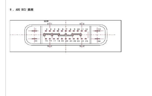 2012-2015年中华V5的ABS针脚说明资料