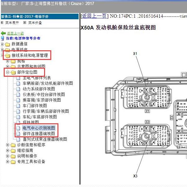 2017年雪佛兰科鲁兹保险与继电器资料