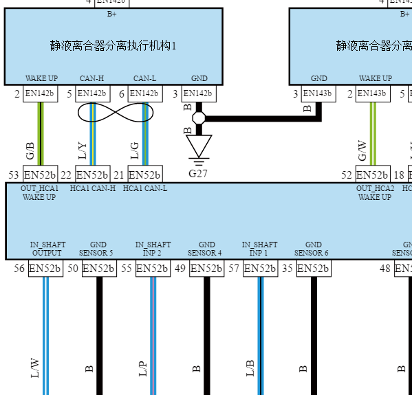 2022年吉利博越变速箱电路图