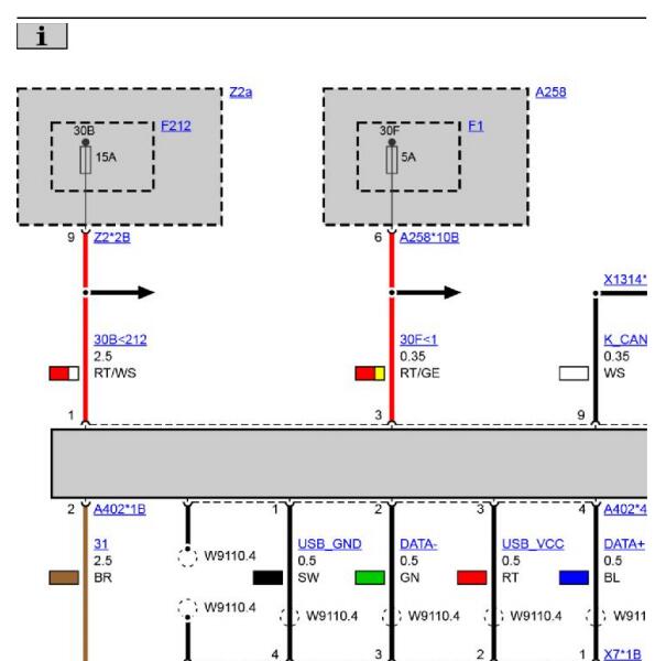 2020年宝马X6音响主机电路图