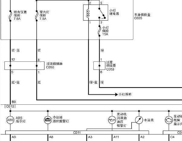 福田风景仪表电路图资料