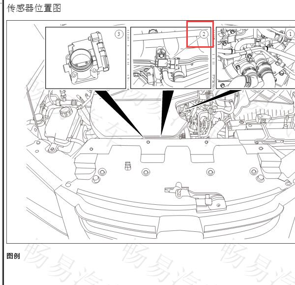 2013-2014年吉利帝豪进气温度传感器位置