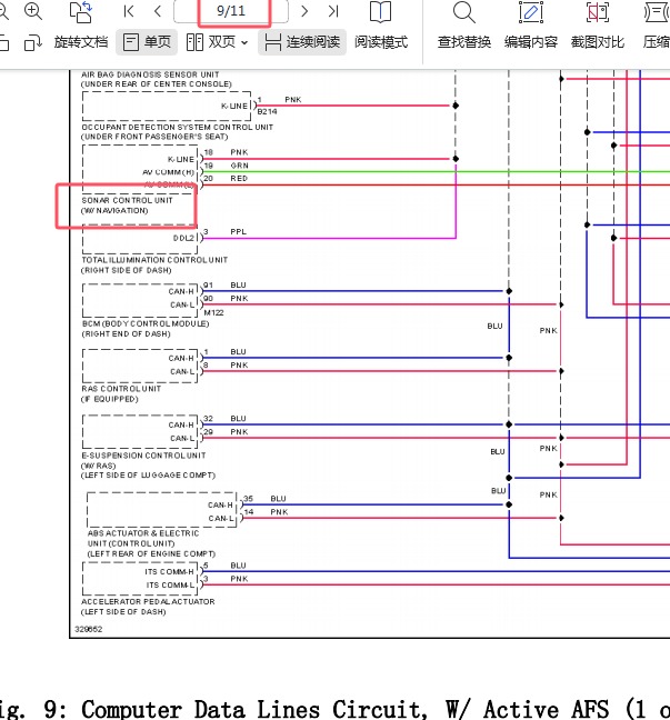 2010年英菲尼迪FX35网络通讯电路图