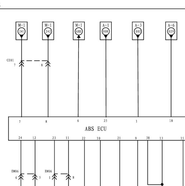 2014年江淮瑞风M5 ABS电路图